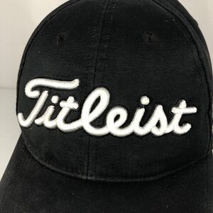 Titleist FootJoy FJ Pro V1 Golf Hat Cap Black White Adjustable